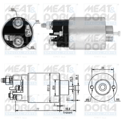 Solenoid Switch, starter